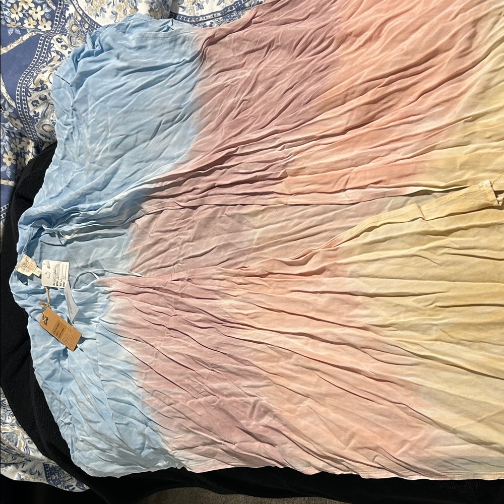 Surf Gypsy Light Blue Cotton Top - Picture 3 of 5